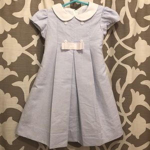 Florence Eiseman Blue Stripes Dress 4T